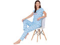 Bodycare Womens Combed Cotton Printed Tshirt & Pyjama Set-BSLS12005