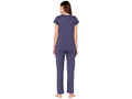 Bodycare Womens Combed Cotton Printed Tshirt & Pyjama Set-BSLS12007