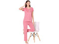 Bodycare Womens Combed Cotton Printed Tshirt & Pyjama Set-BSLS12010