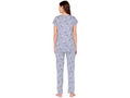 Bodycare Womens Combed Cotton Printed Tshirt & Pyjama Set-BSLS12011