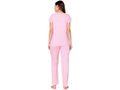 Bodycare Womens Combed Cotton Printed Tshirt & Pyjama Set-BSLS12013