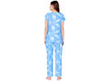 Bodycare Womens Spandex Digital Printed Tshirt & Pyjama Set BSLS13001