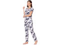 Bodycare Womens Spandex Digital Printed Tshirt & Pyjama Set BSLS13002