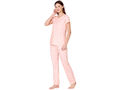 Bodycare Womens Spandex Polka Dot Tshirt & Pyjama Set BSLS13003