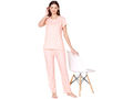 Bodycare Womens Spandex Polka Dot Tshirt & Pyjama Set BSLS13003