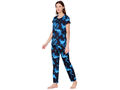 Bodycare Womens Spandex Digital Printed Tshirt & Pyjama Set BSLS13004