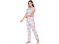 Bodycare Womens Spandex Digital Printed Tshirt & Pyjama Set BSLS13005