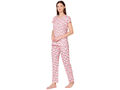 Bodycare Womens Spandex Digital Printed Tshirt & Pyjama Set BSLS13008