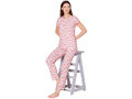 Bodycare Womens Spandex Digital Printed Tshirt & Pyjama Set BSLS13008