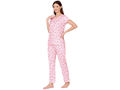 Bodycare Womens Spandex Digital Printed Tshirt & Pyjama Set BSLS13009