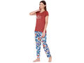 Bodycare Womens Modal Spandex Printed Tshirt & Pyjama Set BSLS14001