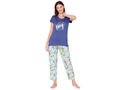 Bodycare Womens Modal Spandex Printed Tshirt & Pyjama Set BSLS14004