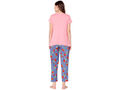 Bodycare Womens Modal Spandex Printed Tshirt & Pyjama Set BSLS14005
