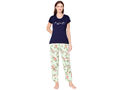 Bodycare Womens Modal Spandex Printed Tshirt & Pyjama Set BSLS14007