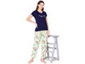 Bodycare Womens Modal Spandex Printed Tshirt & Pyjama Set BSLS14007