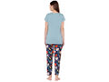 Bodycare Womens Modal Spandex Printed Tshirt & Pyjama Set BSLS14009