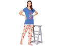 Bodycare Womens Modal Spandex Printed Tshirt & Pyjama Set BSLS14010