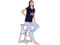 Bodycare Womens Modal Spandex Printed Tshirt & Pyjama Set BSLS14011