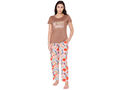 Bodycare Womens Modal Spandex Printed Tshirt & Pyjama Set BSLS14012