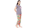 Bodycare Womens Modal Spandex Printed Tshirt & Pyjama Set BSLS14013