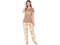 Bodycare Womens Modal Spandex Printed Tshirt & Pyjama Set BSLS14014