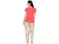 Bodycare Womens Modal Spandex Printed Tshirt & Pyjama Set BSLS15001