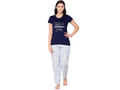 Bodycare Womens Modal Spandex Printed Tshirt & Pyjama Set BSLS15002