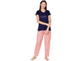 Bodycare Womens Modal Spandex Printed Tshirt & Pyjama Set BSLS15003