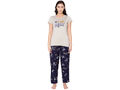 Bodycare Womens Modal Spandex Printed Tshirt & Pyjama Set BSLS15004