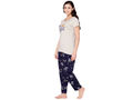 Bodycare Womens Modal Spandex Printed Tshirt & Pyjama Set BSLS15004