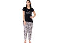 Bodycare Womens Modal Spandex Printed Tshirt & Pyjama Set BSLS15005