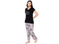 Bodycare Womens Modal Spandex Printed Tshirt & Pyjama Set BSLS15005