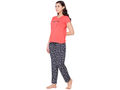 Bodycare Womens Modal Spandex Printed Tshirt & Pyjama Set BSLS15007