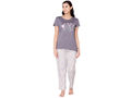 Bodycare Womens Modal Spandex Printed Tshirt & Pyjama Set BSLS15008