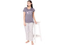 Bodycare Womens Modal Spandex Printed Tshirt & Pyjama Set BSLS15008