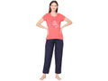 Bodycare Womens Modal Spandex Printed Tshirt & Pyjama Set BSLS15009