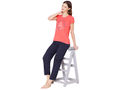 Bodycare Womens Modal Spandex Printed Tshirt & Pyjama Set BSLS15009