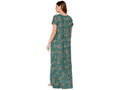 Bodycare Womens Polycotton Round Neck Printed Long Night Dress-BSN2012A