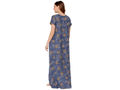 Bodycare Womens Polycotton Round Neck Printed Long Night Dress-BSN2012C