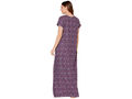 Bodycare Womens Polycotton V Neck Printed Long Night Dress-BSN2013B