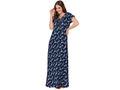 Bodycare Womens Polycotton Round Neck Printed Long Night Dress-BSN2019A