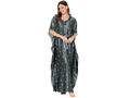 Bodycare Womens Satin Round Neck Printed Long Night Dress-BSN6003A