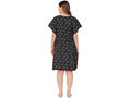 Bodycare Womens Combed Cotton Round Neck Printed Short Night Dress-BSN9002