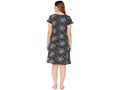 Bodycare Womens Combed Cotton V Neck Printed Short Night Dress-BSN9007