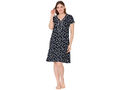 Bodycare Womens Combed Cotton Round Neck Printed Short Night Dress-BSN9012