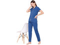 Bodycare Womens Cotton Printed Night Suit Set of Shirt & Pyjama-BSNS18001