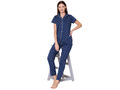 Bodycare Womens Cotton Printed Night Suit Set of Shirt & Pyjama-BSNS18003