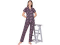 Bodycare Womens Cotton Printed Night Suit Set of Shirt & Pyjama-BSNS18004