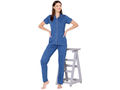 Bodycare Womens Cotton Printed Night Suit Set of Shirt & Pyjama-BSNS18005