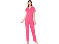 Bodycare Womens Cotton Printed Night Suit Set of Shirt & Pyjama-BSNS18006